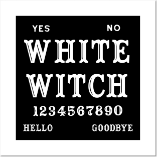 Wicca Witchcraft Ouija Board - White Witch Posters and Art